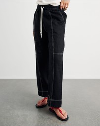 Jag - Sabine Linen Relaxed Leg Pant