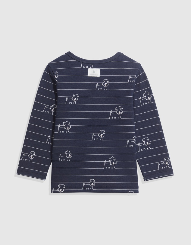Country Road - Cotton Envelope Stripe Dog T-shirt