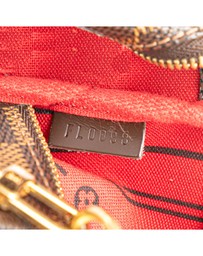 Pre-Loved by Azura Reborn - Pre-Loved louis vuitton Compact Accessory with Checkered Pattern and Embellished Patch