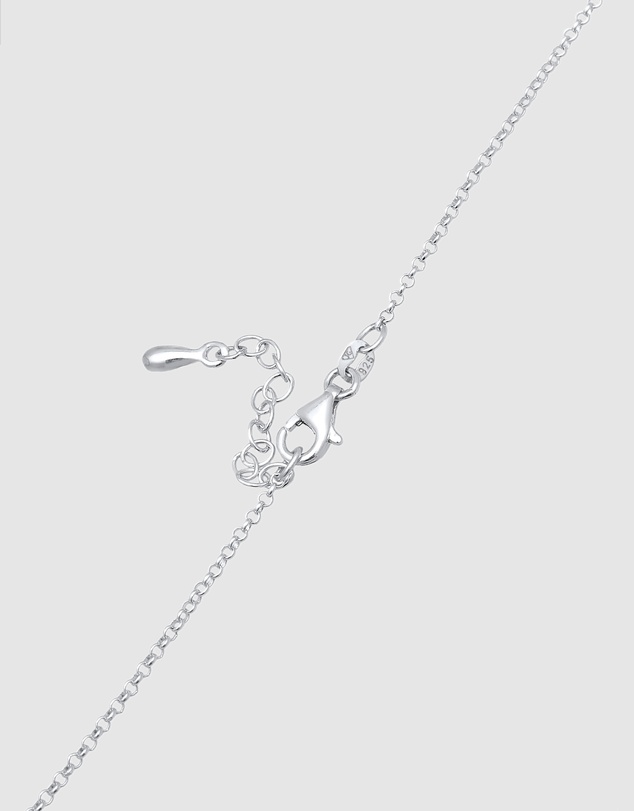 Elli Jewelry - Circle Zirconia Choker Necklace in 925 Silver