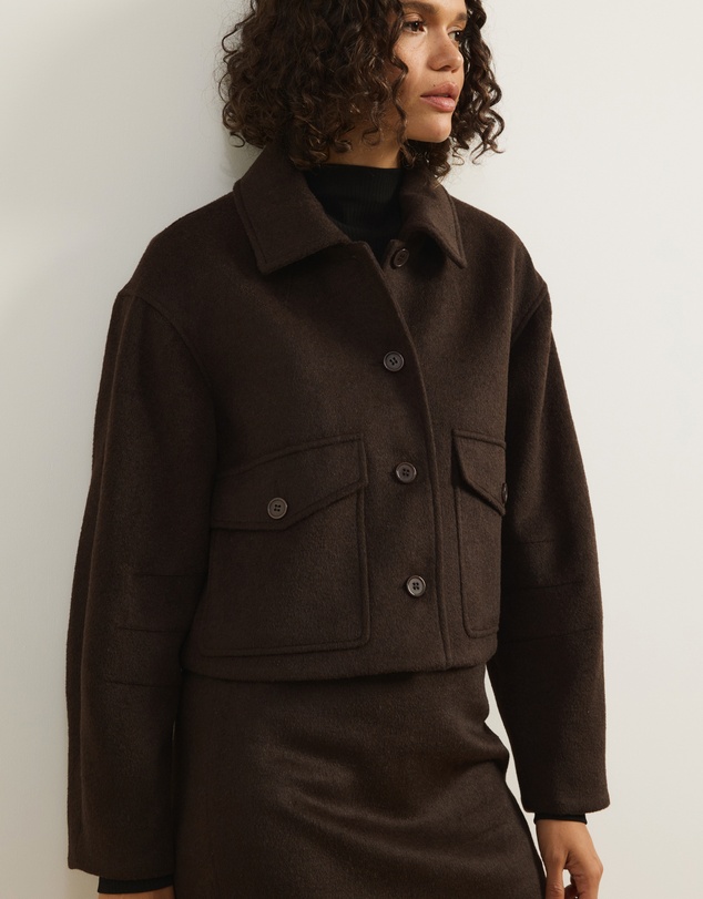 Atmos&Here - Miranda Wool Blend Short Coat
