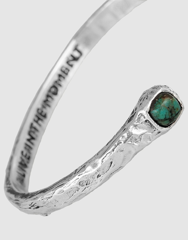 Haze & Glory - ICONIC EXCLUSIVE - Chrysocolla Rock Bangle in 925 Silver