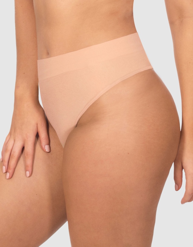 B Free Intimate Apparel - Seamless Cotton High Waist G String