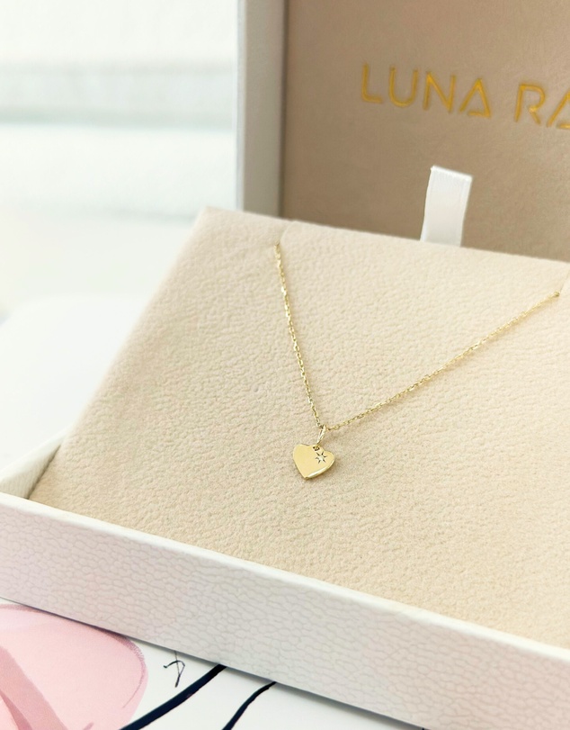 Luna Rae - Solid Gold - The Sweetheart Necklace