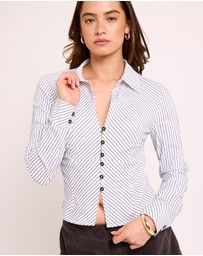 Insight - Ashlyn Striped Long Sleeve Shirt