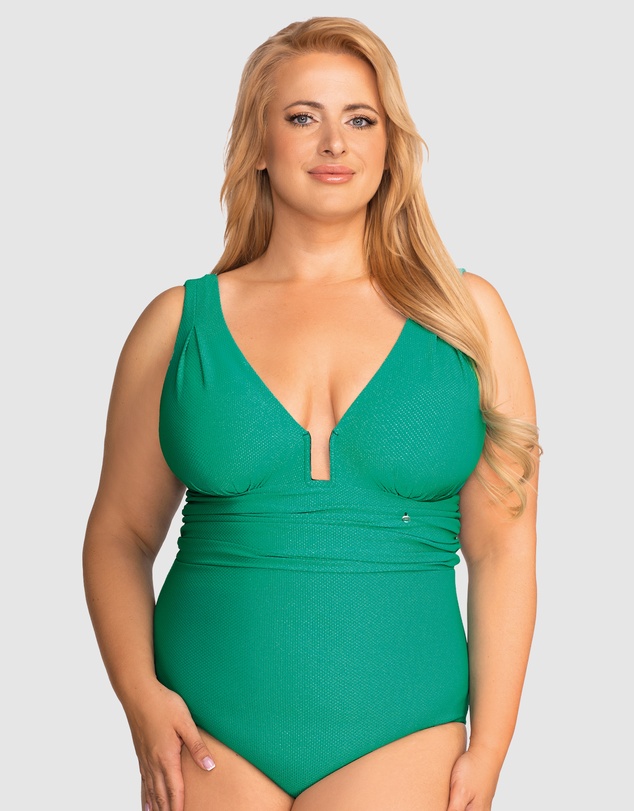 Nessa - Aloa Plunge Full Bust One Piece Swimsuit
