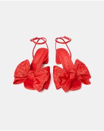 Loeffler Randall - Carmen Mid Heel Bow Sandals