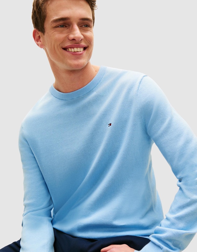 Tommy Hilfiger - Flag Embroidery Crew Neck Jumper