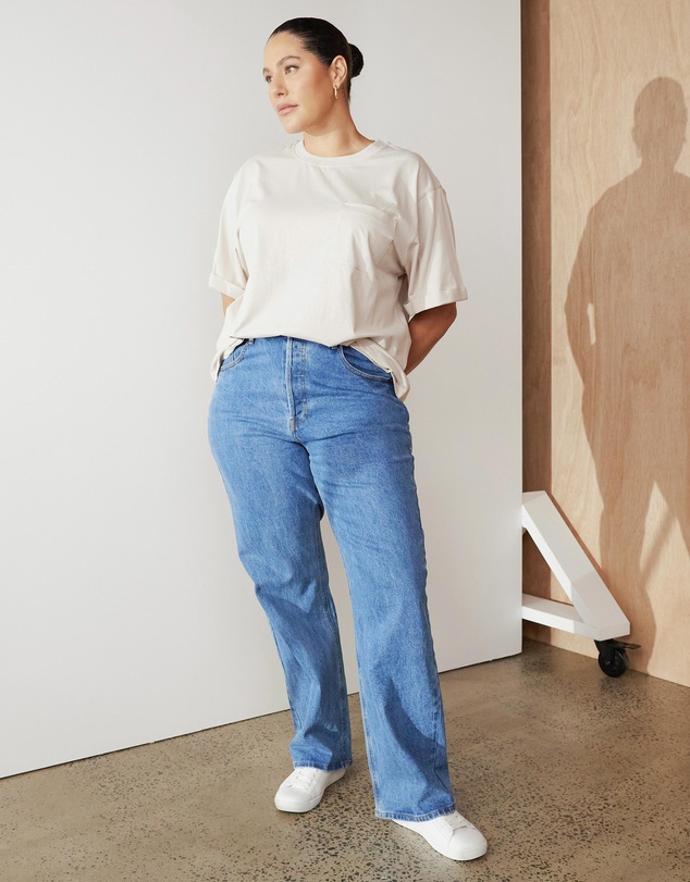 Atmos&Here Curvy - Organic Cotton Boyfriend Pocket Tee