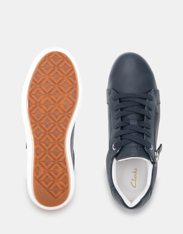 Clarks - Burrow Navy/White