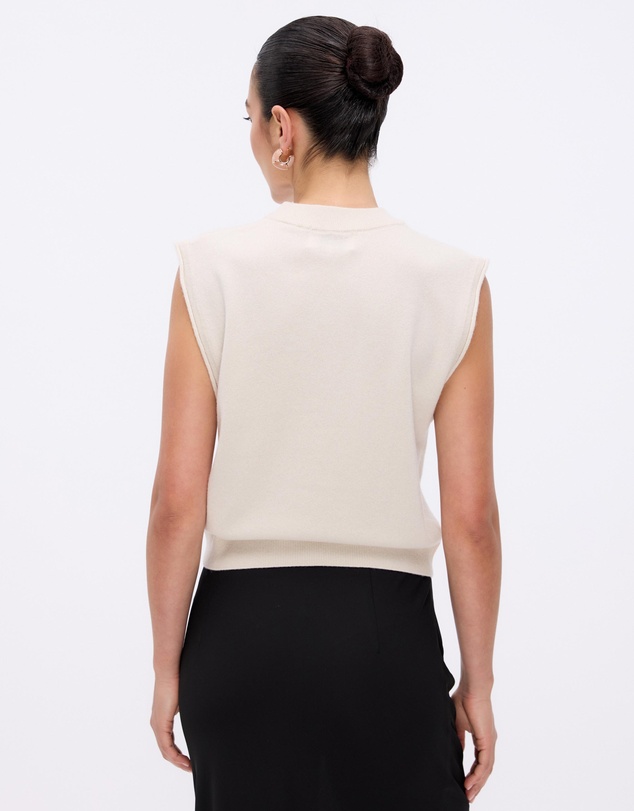 Minima Esenciales - Naya Cashmere Blend Knitted Top