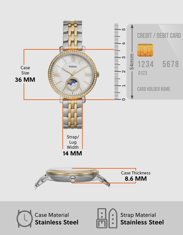 Fossil - Fossil Jacqueline Two Tone Watch ES5166