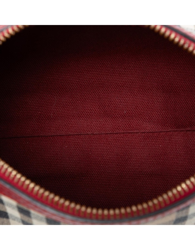 Pre-Loved by Azura Reborn - Pre-Loved Mini Haymarket Check Coated Canvas Blaze Crossbody