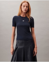 Calvin Klein Jeans - Modal Stretch Monogram Logo Graphic Slim T-Shirt