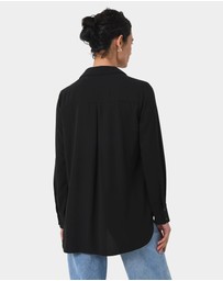 Forcast - Kevin Relax Fit Crepe Shirt