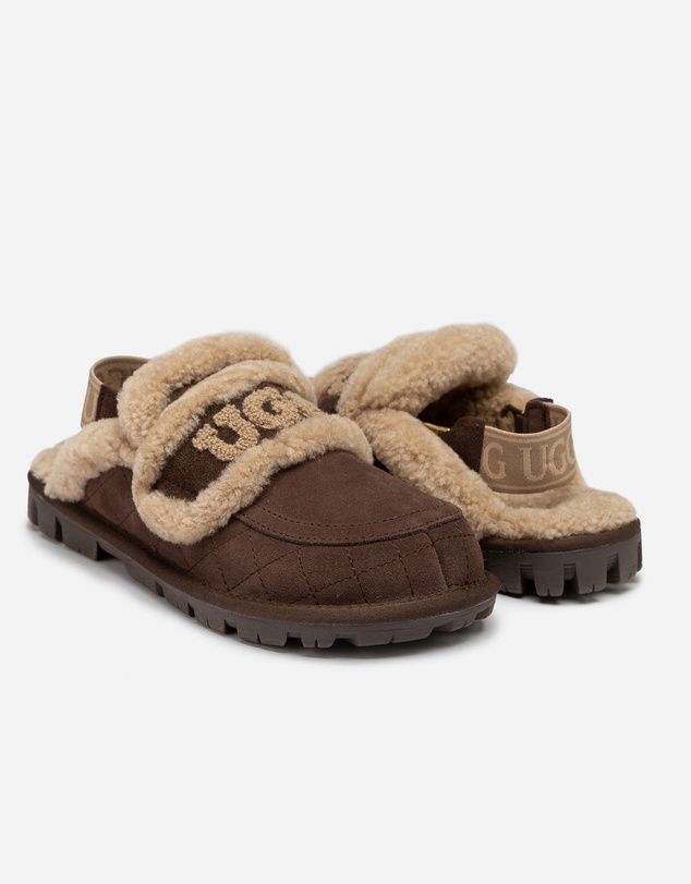 Ozwear Connection Uggs - UGG Violet Matelassé Shearling Slipper (Elastic Logo, Detachable Feature)