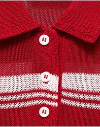 M.N.G - Short-Sleeved Polo-Neck Sweater