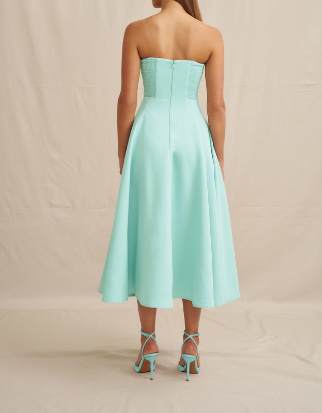 BY JOHNNY. - Sky Flower Strapless Dress