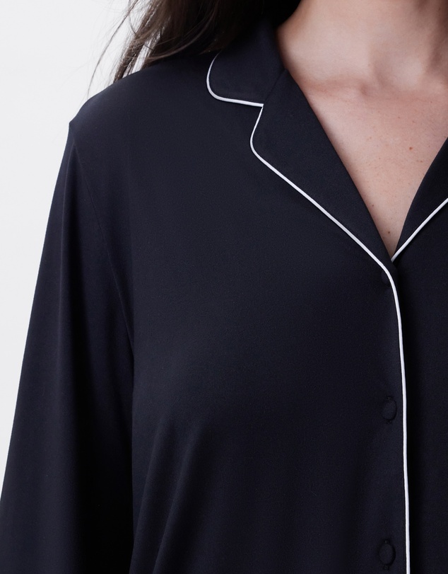 Bras N Things - Emilia Long Sleeve Top - Black