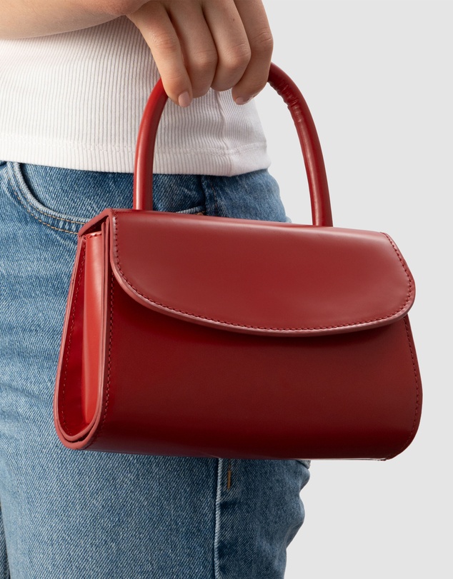 By Far - Mini 2.0 Semi Patent Leather Bag