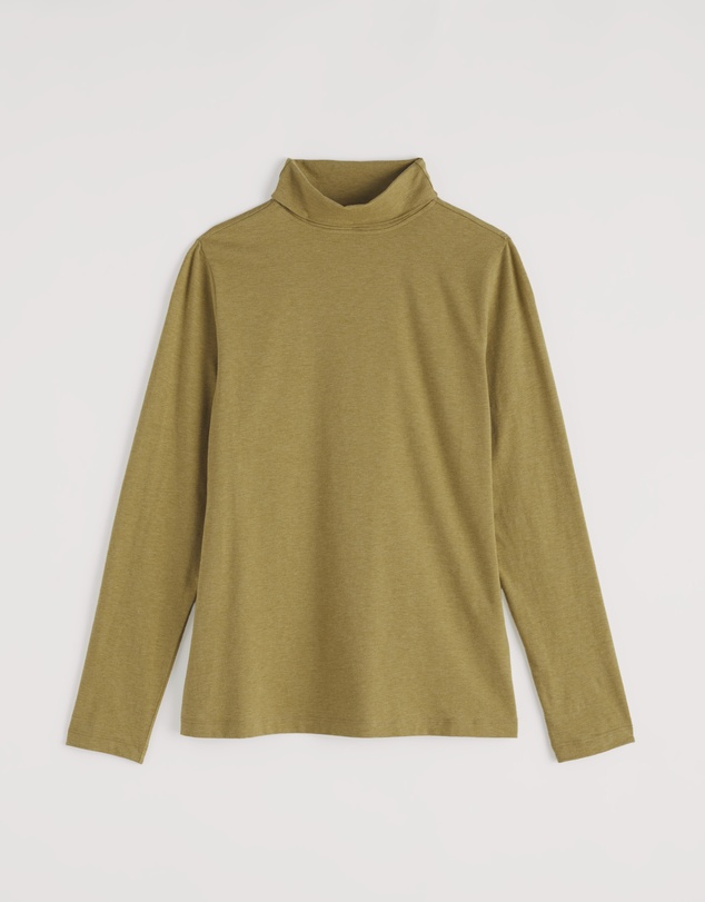 Seasalt - Seasalt Cornwall Green Landing Roll Neck Top