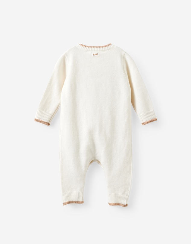 Cotton On Kids - Baby Organic Blend Knit Long Sleeve Romper