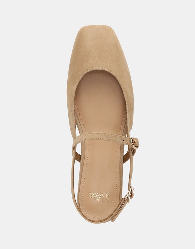 Wittner - Dallas Suede Leather Flat Slingbacks