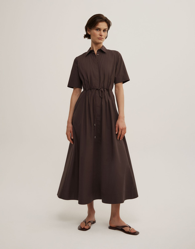 Witchery - Drawstring Shirt Midi Dress