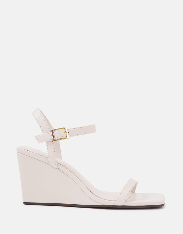Wittner - Prisca Mid Heel Vintage Ivory Leather