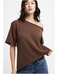 Subtitled - Asymmetric Knit Top