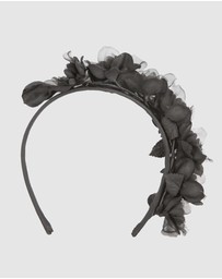 Max Alexander - Black Flowers Fascinator