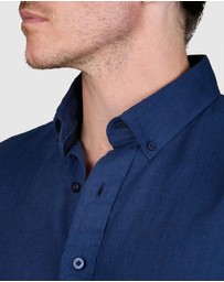 Abelard - Two-Tone Linen Classic Fit Shirt