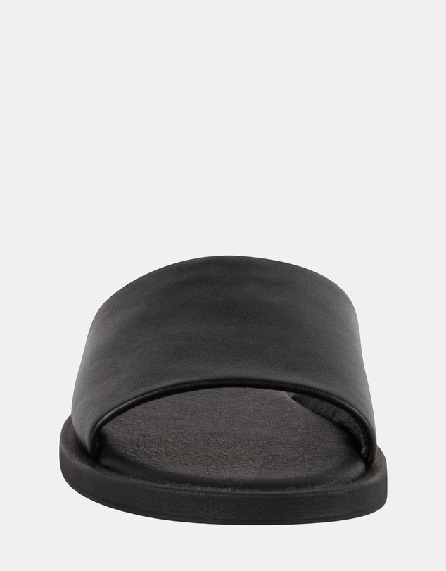 Steve Madden - Kaya Black Leather Sandals
