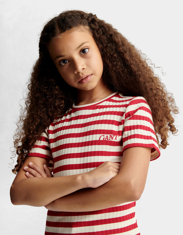 Gant - Textured Stripe Tee