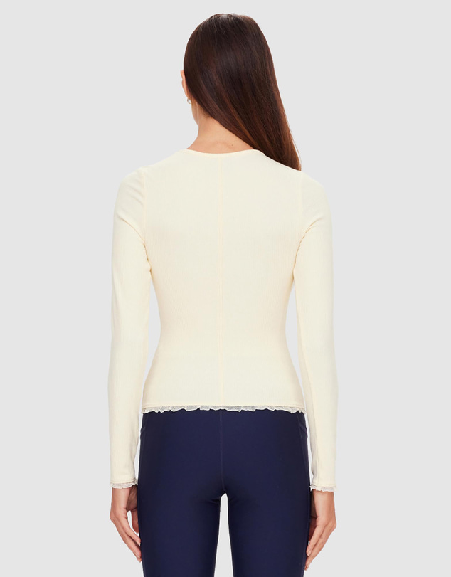 The Upside - Arlo Pointelle Long Sleeve Top