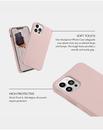 LOUVE COLLECTION - Dusty Pink Phone Case + Gaia Gold-Plated Crossbody Chain
