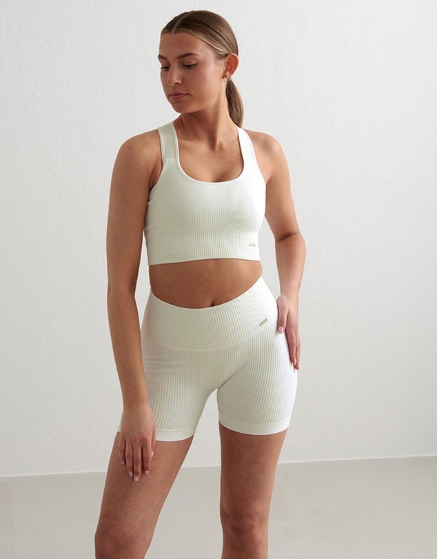 Aim'n - Ribbed Midi Biker Shorts