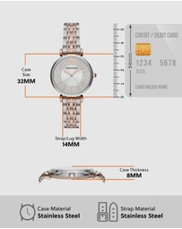 Emporio Armani - Emporio Armani Two Tone Watch AR11537