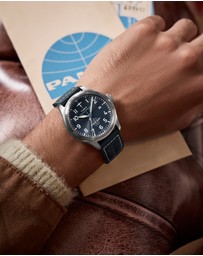 TIMEX - Timex x Pan Am® Waterbury Ace 41mm Leather Strap Watch