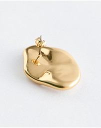 & Other Stories - Two-Toned Plate Earrings