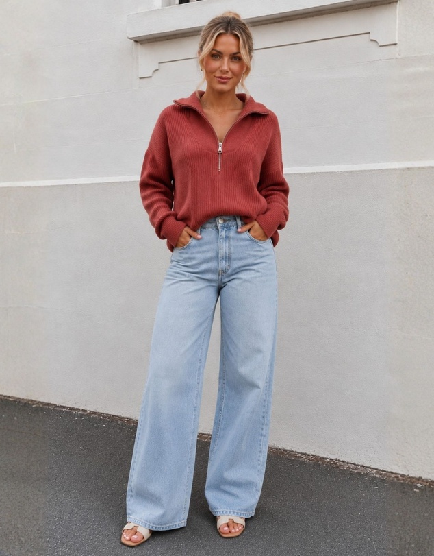 Esther & Co - Merete Knit - Brick