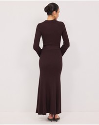 Calli - Audrey Flare Sleeve Maxi Dress