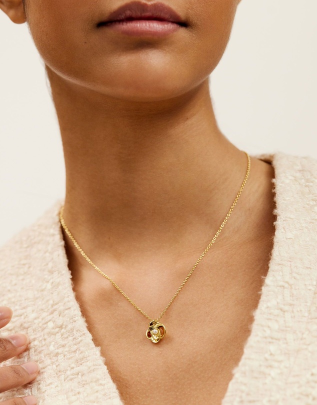 Ted Baker - Flora Pearl Flower Pendant Necklace