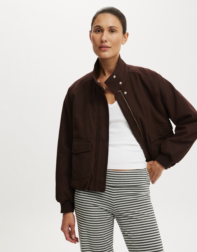 Cotton On - Clover Funnel Neck Bomber