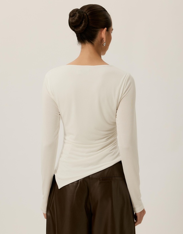 Tussah - Bonnie Asymmetric Ruched Long Sleeve Top