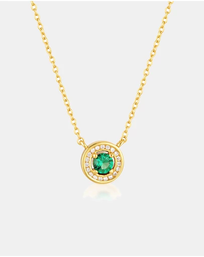 Georgini - Milestone Emerald Halo Pendant