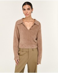 Staple the Label - Ember Fluffy Polo Jumper