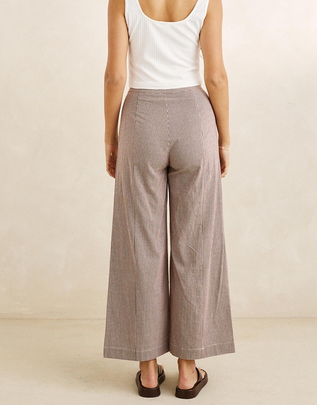 Rhythm - London Check Wide Leg Pants