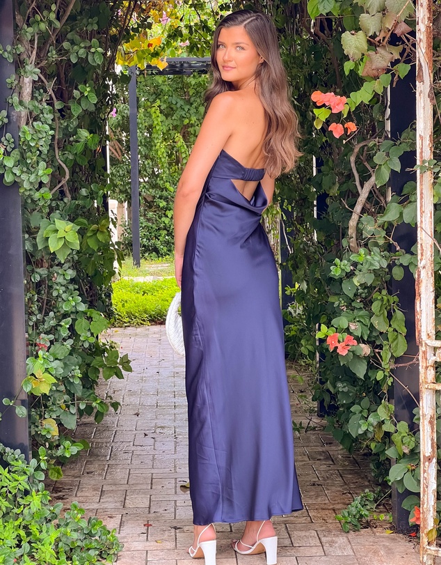 Beginning Boutique - Maiah Navy Maxi Dress