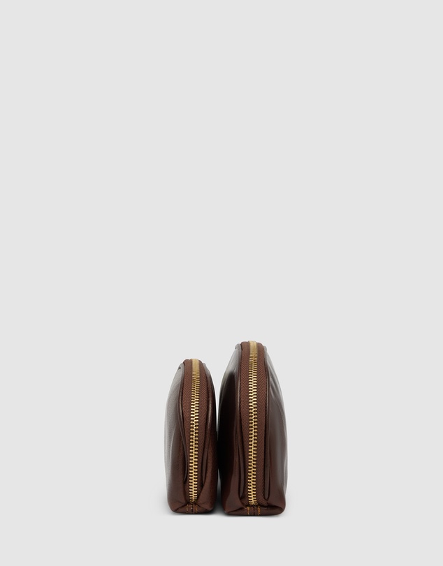 Republic of Florence - Duo Brown Leather Pouch Set